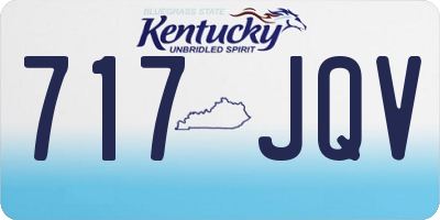 KY license plate 717JQV