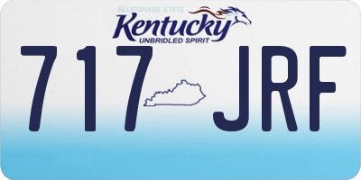 KY license plate 717JRF