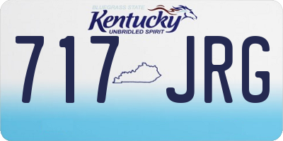 KY license plate 717JRG