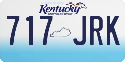 KY license plate 717JRK