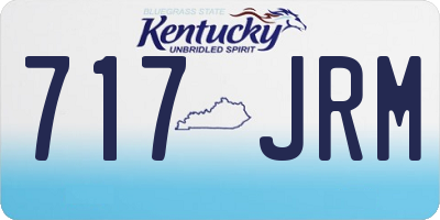 KY license plate 717JRM
