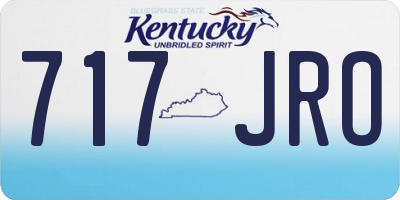 KY license plate 717JRO