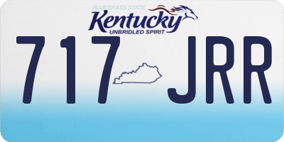 KY license plate 717JRR