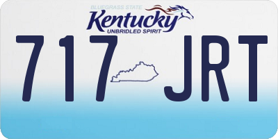 KY license plate 717JRT