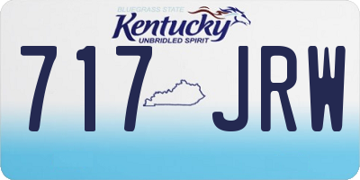 KY license plate 717JRW