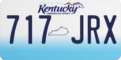 KY license plate 717JRX