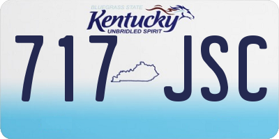 KY license plate 717JSC