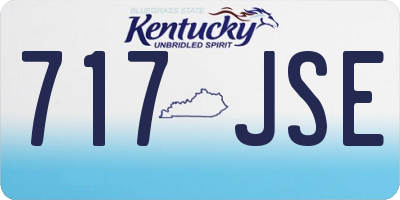 KY license plate 717JSE