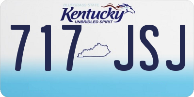 KY license plate 717JSJ