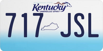 KY license plate 717JSL