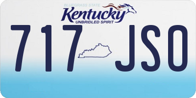 KY license plate 717JSO