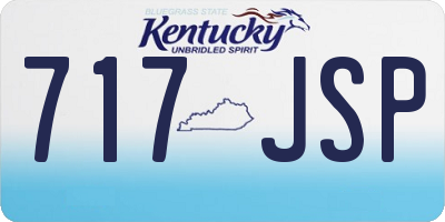 KY license plate 717JSP