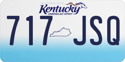 KY license plate 717JSQ