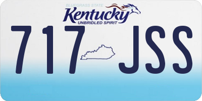 KY license plate 717JSS