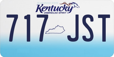 KY license plate 717JST