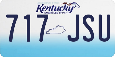 KY license plate 717JSU