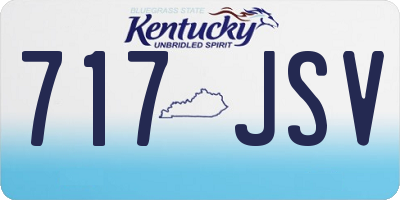 KY license plate 717JSV