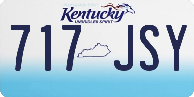 KY license plate 717JSY