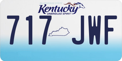 KY license plate 717JWF