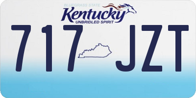 KY license plate 717JZT