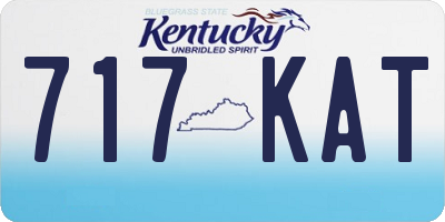 KY license plate 717KAT