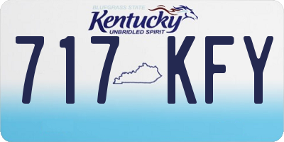KY license plate 717KFY