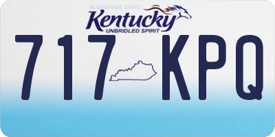 KY license plate 717KPQ