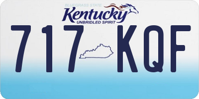 KY license plate 717KQF