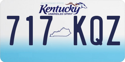 KY license plate 717KQZ