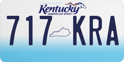 KY license plate 717KRA
