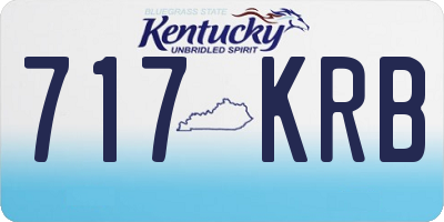KY license plate 717KRB
