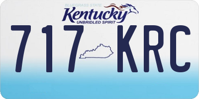 KY license plate 717KRC