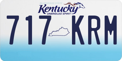 KY license plate 717KRM