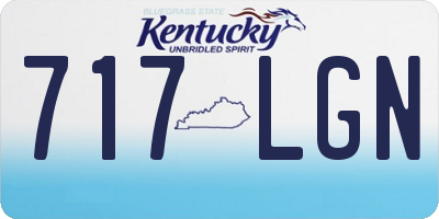 KY license plate 717LGN