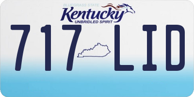 KY license plate 717LID