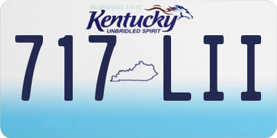 KY license plate 717LII