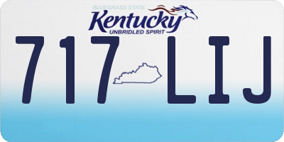 KY license plate 717LIJ