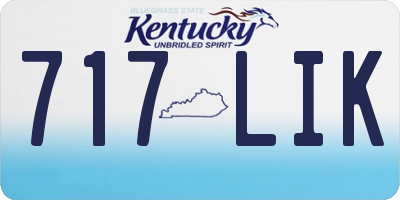 KY license plate 717LIK