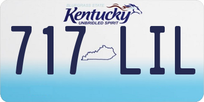 KY license plate 717LIL
