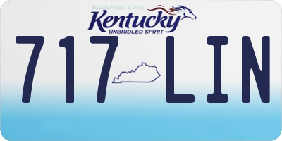 KY license plate 717LIN