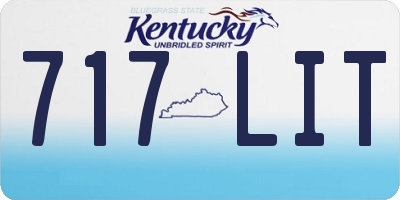 KY license plate 717LIT