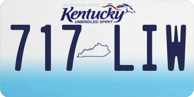 KY license plate 717LIW