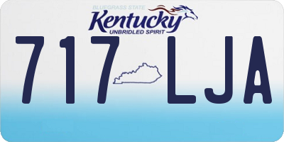 KY license plate 717LJA