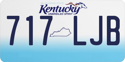 KY license plate 717LJB