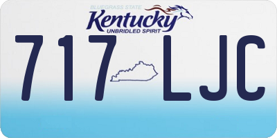 KY license plate 717LJC