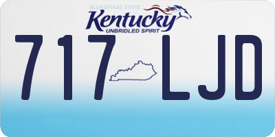 KY license plate 717LJD