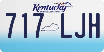 KY license plate 717LJH