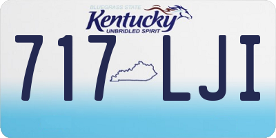 KY license plate 717LJI