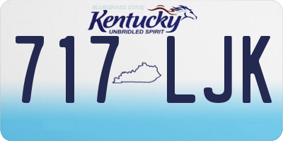 KY license plate 717LJK