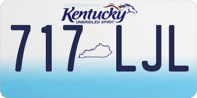 KY license plate 717LJL